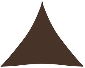Πανί Σκίασης Τρίγωνο Καφέ 3,6 x 3,6 x 3,6 μ. Ύφασμα Oxford - Καφέ