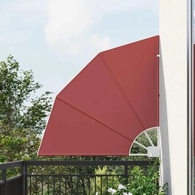 vidaXL Αδιάφανο σκίαστρο μπαλκονιού Τερακότα 115 x 115 εκ ύφασμα