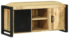 vidaXL Παγκάκι ντουλάπα  100x35x50 cm Χοντρό ξύλο μάνγκο