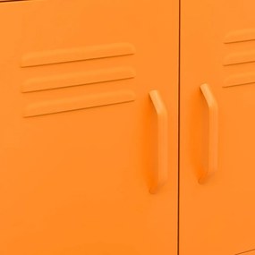 vidaXL Ντουλάπι Αποθήκευσης Πορτοκαλί 60 x 35 x 56 εκ. από Ατσάλι