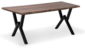 Τραπέζι Walter Megapap Mdf - μεταλλικό χρώμα καρυδί 140x80x75εκ.-GP038-0003,2