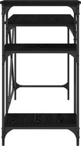 vidaXL Γραφείο Μαύρη Οξυά 135 x 50 x 90 cm Επεξεργασμένο ξύλο