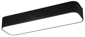 Asterion Μοντέρνα Μεταλλική Πλαφονιέρα Οροφής με Ενσωματωμένο LED σε Μαύρο χρώμα 50.5cm Trio Lighting R62451532