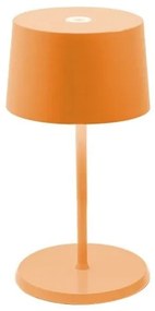 Επαναφορτιζόμενο Επιτραπέζιο Φωτιστικό LED Olivia Mini H22 Φ11 Zafferano-LD0860Z3-Πορτοκαλί LD0860Z3