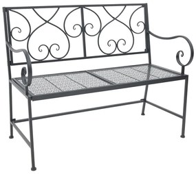 Intrahome Παγκάκι Cazpo Intrahome μέταλλο σε μαύρη απόχρωση 114x45x90εκ | SKU: INTRAPA-248111110