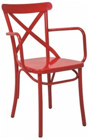 Καρέκλα Vaterlo/P 02-00-0471 51x53x88cm Red