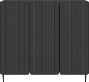 vidaXL Πλαϊνό γραφείο Μαύρο 89 x 34,5 x 82 εκ. Επεξεργασμένο Ξύλο