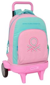 Σχολική Τσάντα με Ρόδες Benetton Dolce Πολύχρωμο 33 x 45 x 22 cm