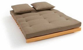 Στρώμα futon από latex, μαλλί και λινό για τον καναπέ Thaï