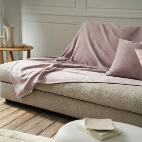 Βελουτέ Ριχτάρι Τριθέσιου Καναπέ (180x310) Gofis Home Luna Grey Mauve 427/19