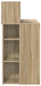 vidaXL Γραφείο με Αποθήκευση Σονομα Οκ 90x48x101.5 εκ. Κατασκευασμένο Ξύλο
