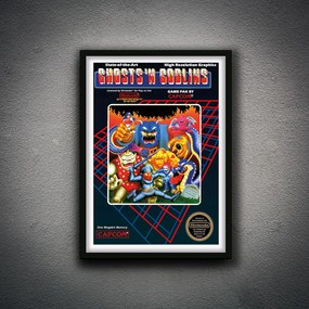 Πόστερ &amp; Κάδρο Ghost n Goblins GM108 30x40cm Μαύρο Ξύλινο Κάδρο (με πόστερ)
