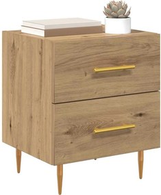 vidaXL Κομοδίνο 2 τεμ. Artisan Oak 40 x 35 x 47,5 εκ