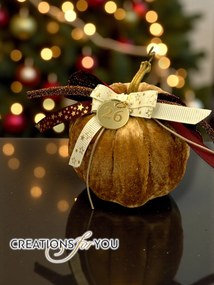 Κολοκύθα Καφέ χρυσό βελούδινη μεσαία - Χρυσό