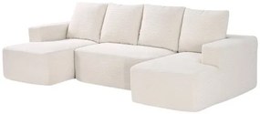 VEVOR Modular Sectional Sofa U Shaped Cloud Couch with Chaise and Cushion Beige