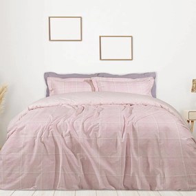 Σεντόνια Best 4846 (Σετ 4τμχ) Pink-Ecru Das Home Queen Size 230x260cm 100% Βαμβάκι