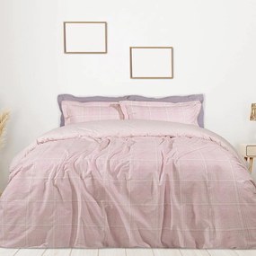 Σεντόνια Best 4846 (Σετ 4τμχ) Pink-Ecru Das Home Queen Size 230x260cm 100% Cotton