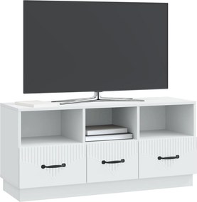 vidaXL Ντουλάπι TV Λευκό 102 x 34,5 x 47 εκ Επεξεργασμένο Ξύλο