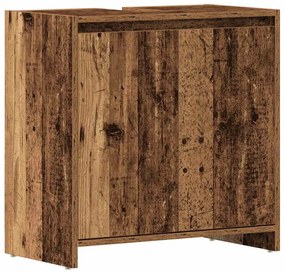 vidaXL Ντουλάπι Νιπτήρα Μπάνιου Παλιό Ξύλο 60x33x60 εκ