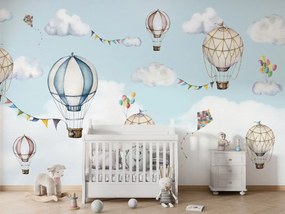 Balloon Bonanza Ταπετσαρια Τοιχου Ανοιχτο Μπλε Επιθυμητη Διασταση