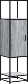 vidaXL Highboard Grey Sonoma Κατασκευασμένο ξύλο και μέταλλο