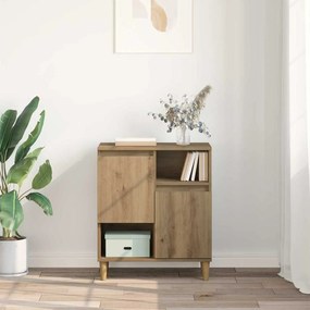vidaXL Πλαϊνό γραφείο artisan δρυς 35 x 60 x 70 εκ Επεξεργασμένο ξύλο