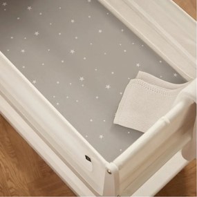 SNUZ Σετ σεντόνια 2τμχ για λίκνο 44x80cm GREY/STAR