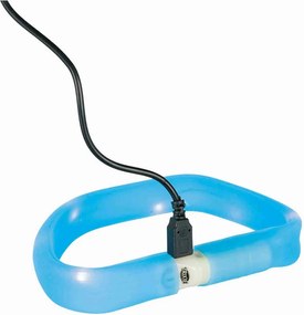 Κολάρο LED για Κατοικίδια Ζώα Trixie Flash USB Μπλε L/XL