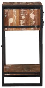 vidaXL Κομοδίνο Πολύχρωμο 40x40x80 εκ. Μασίφ Ανακυκλωμένο Ξύλο
