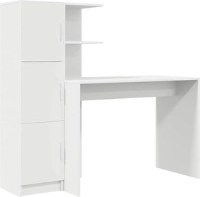 vidaXL Γραφείο 2 pcs Λευκό