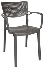 Καρέκλα - Πολυθρόνα Frontline PP ανθρακί 56x50x83 εκ.