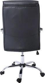 BF5100 Πολυθρόνα Διευθυντή Βάση Μέταλλο Χρώμιο - PU Μαύρο   1τμχ