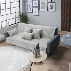 Ριχτάρι Jersey 07 Ecru-Grey Teoran Armchair Acrylic,Cotton,Polyester