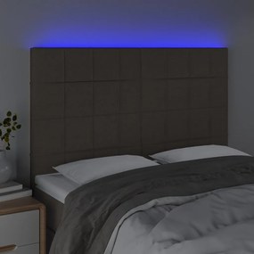 ΚΕΦΑΛΑΡΙ ΚΡΕΒΑΤΙΟΥ LED TAUPE 144X5X118/128 ΕΚ. ΥΦΑΣΜΑΤΙΝΟ 3122426