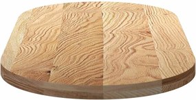 vidaXL Επιτραπέζια επιφάνεια 120x60x4 εκ. από Μασίφ Ξύλο Δρυός Οβάλ