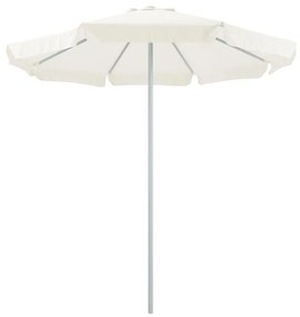 Professional umbrella Nagida single piece aluminium D2.3m ecru 230x230x235 εκ.