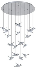 Φωτιστικό Οροφής - Πλαφονιέρα Paratebueno 2 390402 17xLed Dim 78x220cm Chrome Eglo