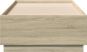 vidaXL Πλαίσιο Κρεβατιού Sonoma Δρυς 90x200 εκ. Επεξεργασμένο Ξύλο