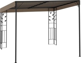 vidaXL Κιόσκι Επιτοίχιο Taupe 3 x 3 x 2,5 μ.