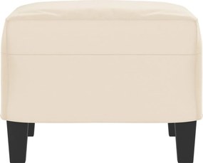 vidaXL Υποπόδιο Μπεζ 60x50x41 εκ. από Ύφασμα Μικροϊνών