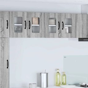 vidaXL Ντουλάπα Κουζίνας Kalmar Γκρίζο Σονομα 60 x 31 x 40 εκ