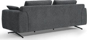 Detroit 2-Seater Sofa Dark Grey