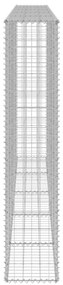 vidaXL Συρματοκιβώτιο Τοίχος 300x30x150 εκ. Γαλβαν.Χάλυβας + Καλύμματα