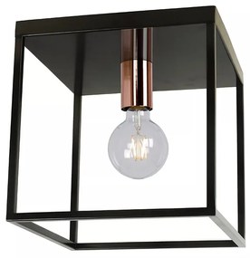 Φωτιστικό Οροφής Lucide 08124-01-30 ARTHUR Μαύρο Ματ (Black Mat)|Χαλκός Ματ Χρώμα (Copper Coloured)