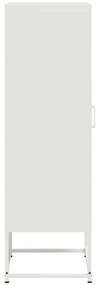 vidaXL Μπουφές Λευκός 36x39x123 εκ. από Ατσάλι
