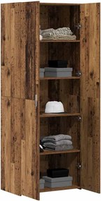 vidaXL Highboard 2 pcs Παλιό ξύλο 70 x 42,5 x 185 εκ