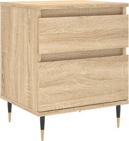 vidaXL Κομοδίνο Sonoma Δρυς 40 x 35 x 50 εκ. από Επεξεργ. Ξύλο