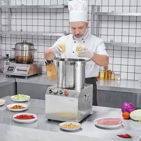 VEVOR Food Processor &amp; Vegetable Chopper 15L Food-Grade Stainless Steel Blender