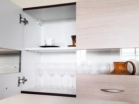 Σετ κουζίνας Econ 121, 240x60cm, Πάγκος, Πλαστικοποιημένη μοριοσανίδα | Epipla1.gr