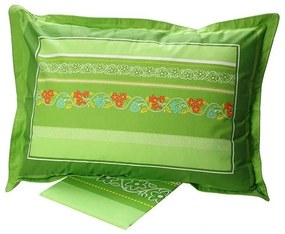 Σετ Σεντόνια Cotton Feelings εμπριμέ 4674 Green Υπέρδιπλο (220x260)